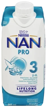 Nan Pro 3 fra 12mnd Drikkeklar 500ml Nestle