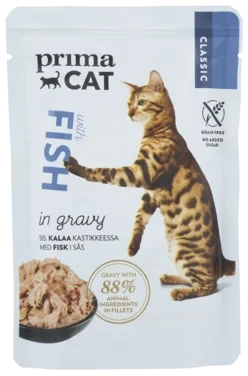 Primacat Classic Fisk i Saus 85g