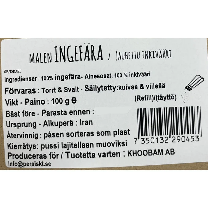 Ingefära Malen