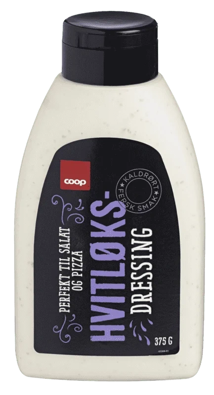 Hvitløksdressing 375g Coop Emv