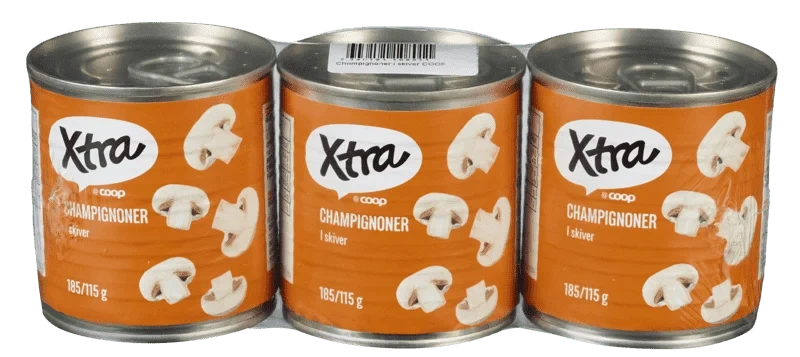 X-tra Skivet Champignon 3pk 555g
