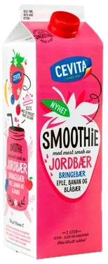 Smoothie Jordbær/Bringebær 1l Cevita