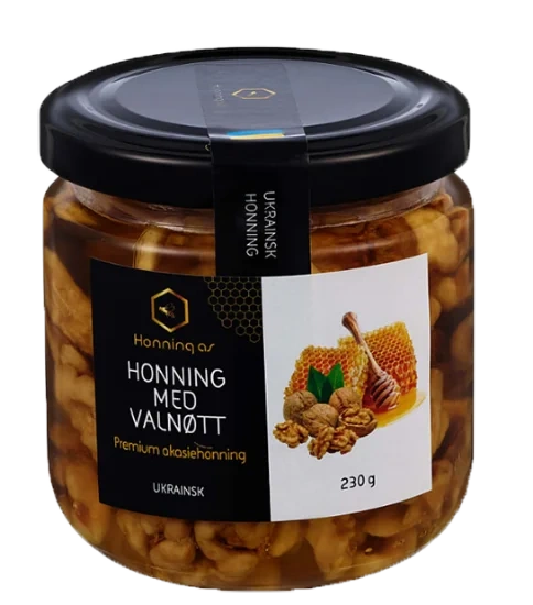 Honning m/Valnøtter 230g