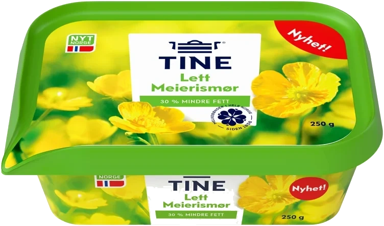 Meierismør Lett 250g Tine
