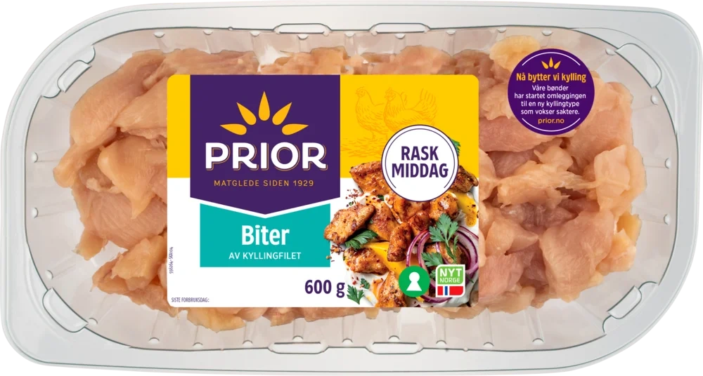 Biter av kyllingfilet 600g