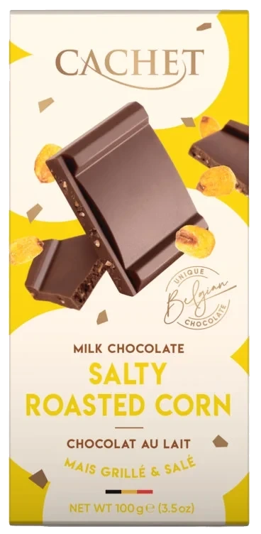Cachet Milk Chocolate Salty Roasted Corn 100g