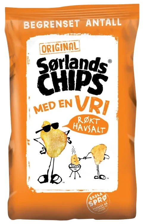 Sørlandschips Røkt Havsalt 180g