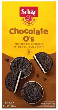 Schär Kjeks Chocolate O's 165g