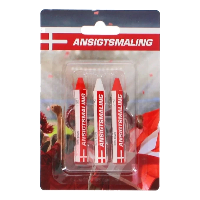 Ansiktsfärg Röd Vit