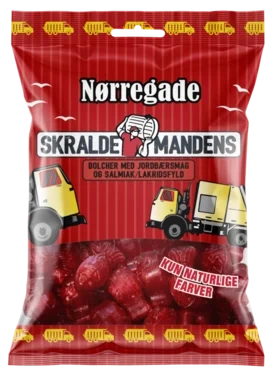Nørregade Skraldemandens Røde Bolcher 70g