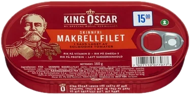 Skinnfri Makrellfilet 160g