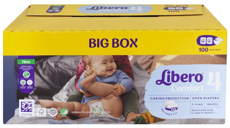 Libero Comfort Bigbox str 4 100stk