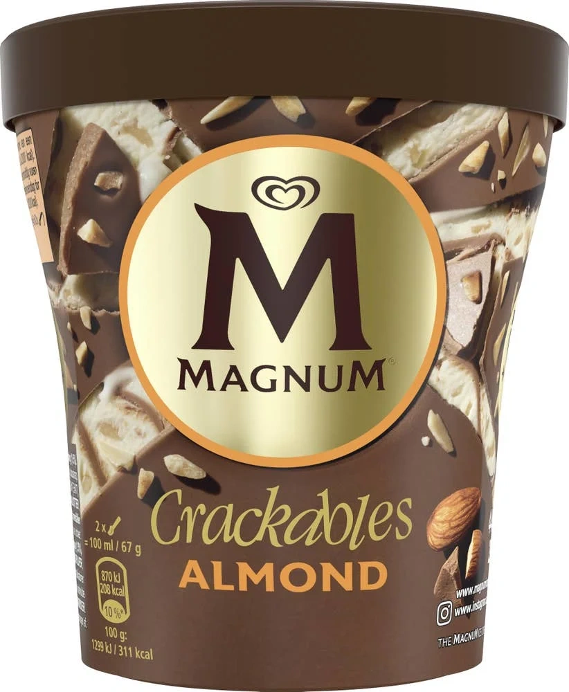 Glass Crackables Almond