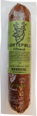 Hjortepølse 255g Rekedal