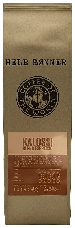 Kalossi Blend Espresso hel 700g Cotw