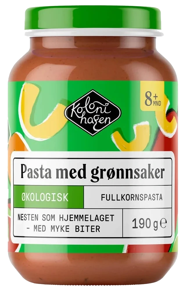 Pasta med grønnsaker