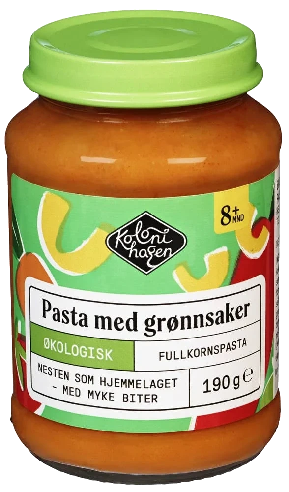 Pasta med grønnsaker