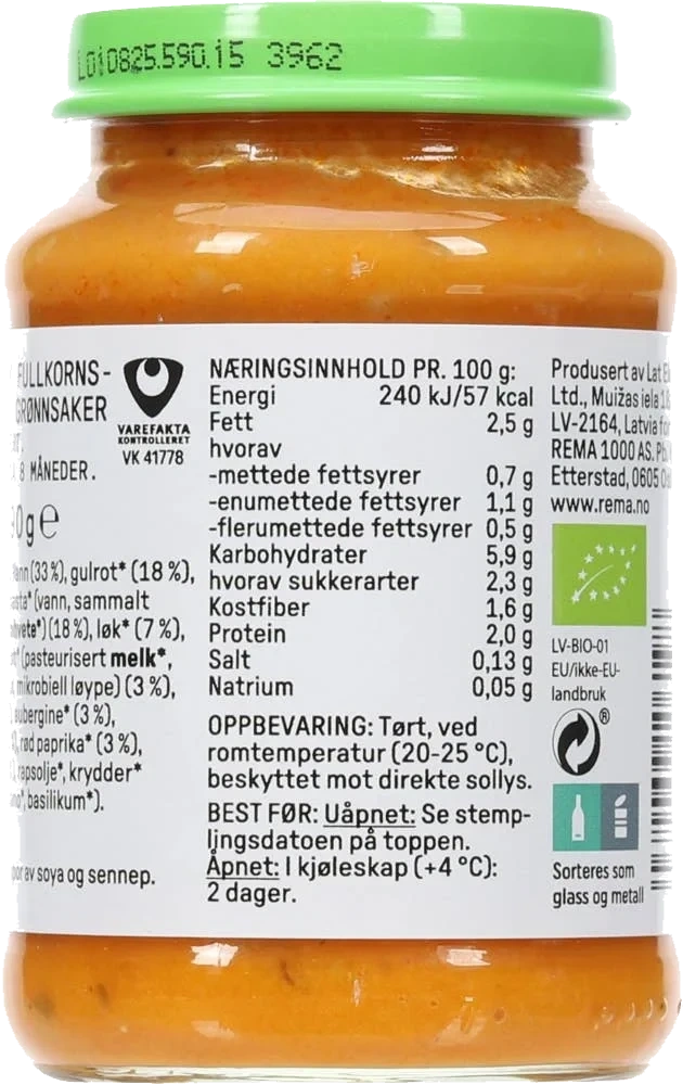 Pasta med grønnsaker