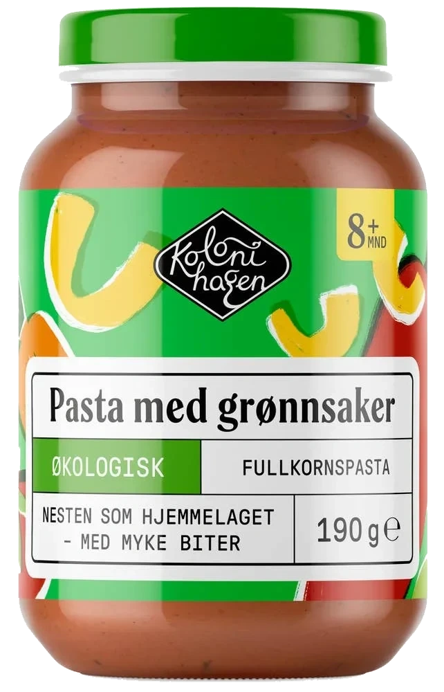 Pasta med grønnsaker