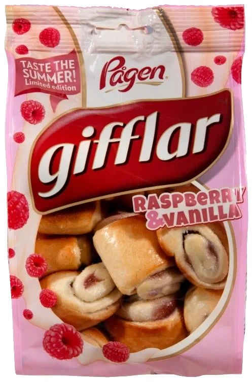 Gifflar Bringebær&Vanilje 260g Pågen