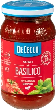 Pastasaus m/basilikum 200g de Cecco