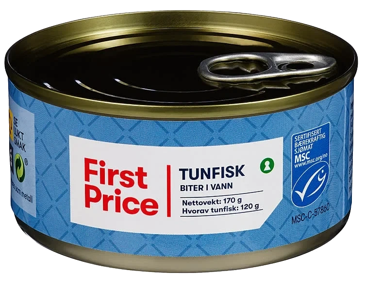 Tunfisk I Vann 170g First Price
