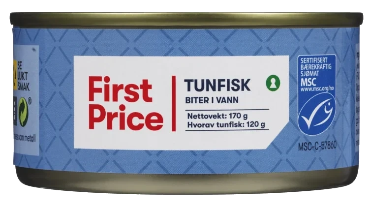 Tunfisk I Vann 170g First Price