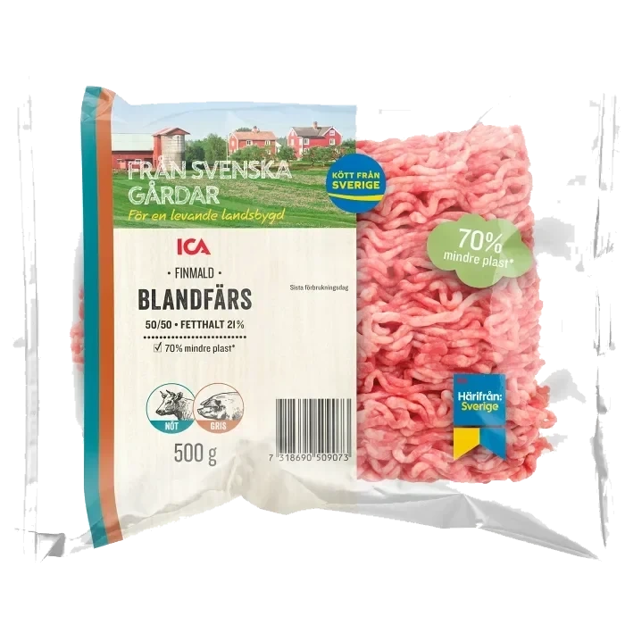 Blandfärs Färsk 21% 500g ICA