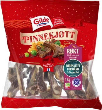 Pinnekjøtt Lam Røkt Kappet 1kg Enh