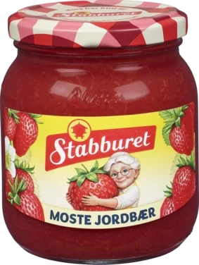Moste Jordbær Hj l 390g Nora