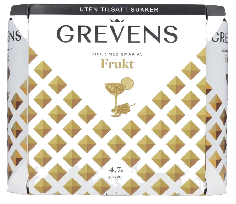 Grevens Cider Fruktsmak U/sukker 0,5lx6