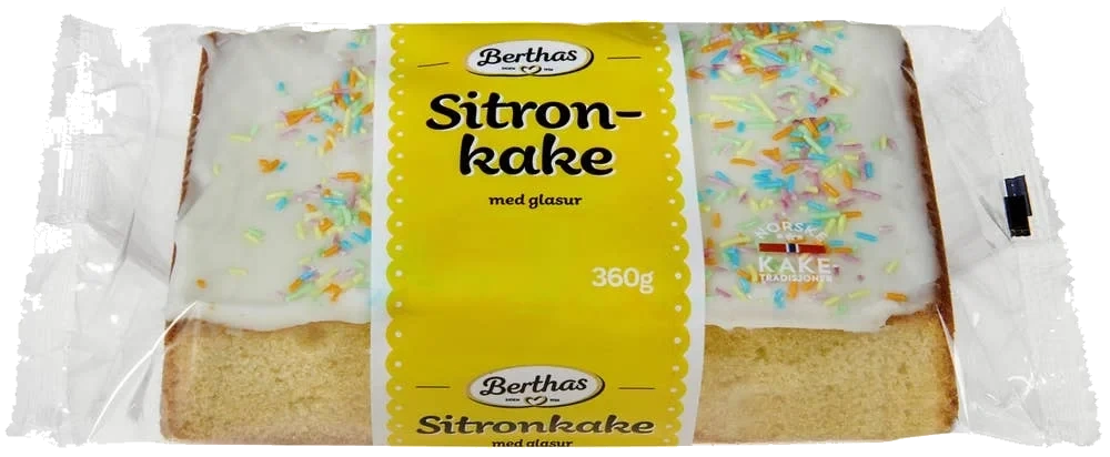 Sitronkake med glasur