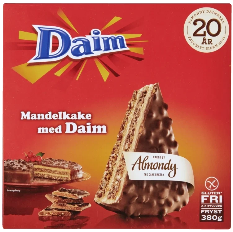 Mandelkake med Daim 380g Almondy
