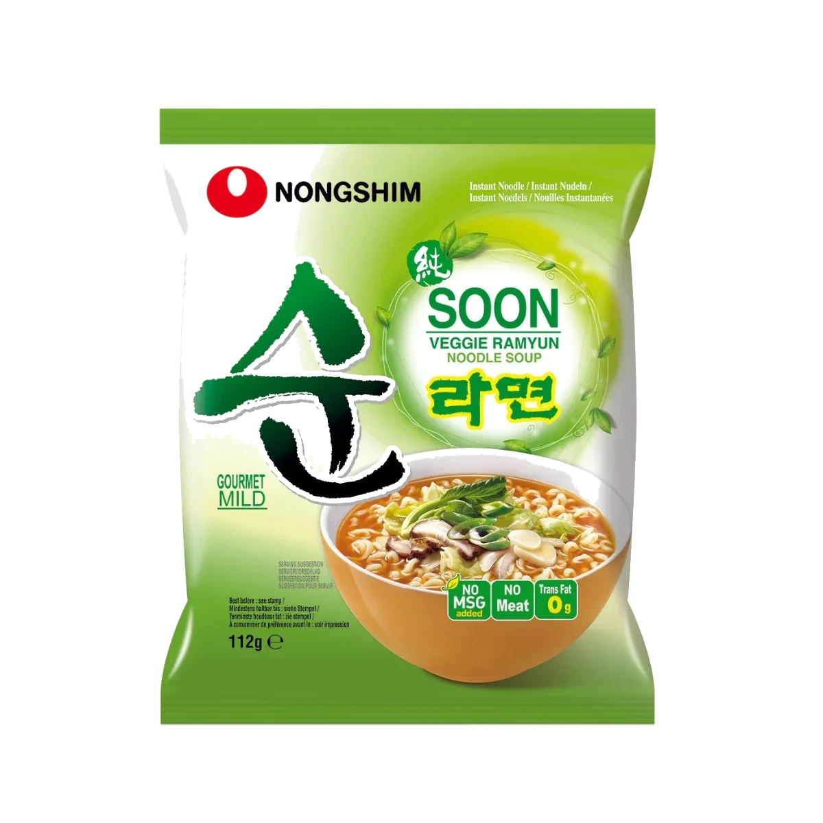 Nongshim Instant Noodle Soon Veggie 112g