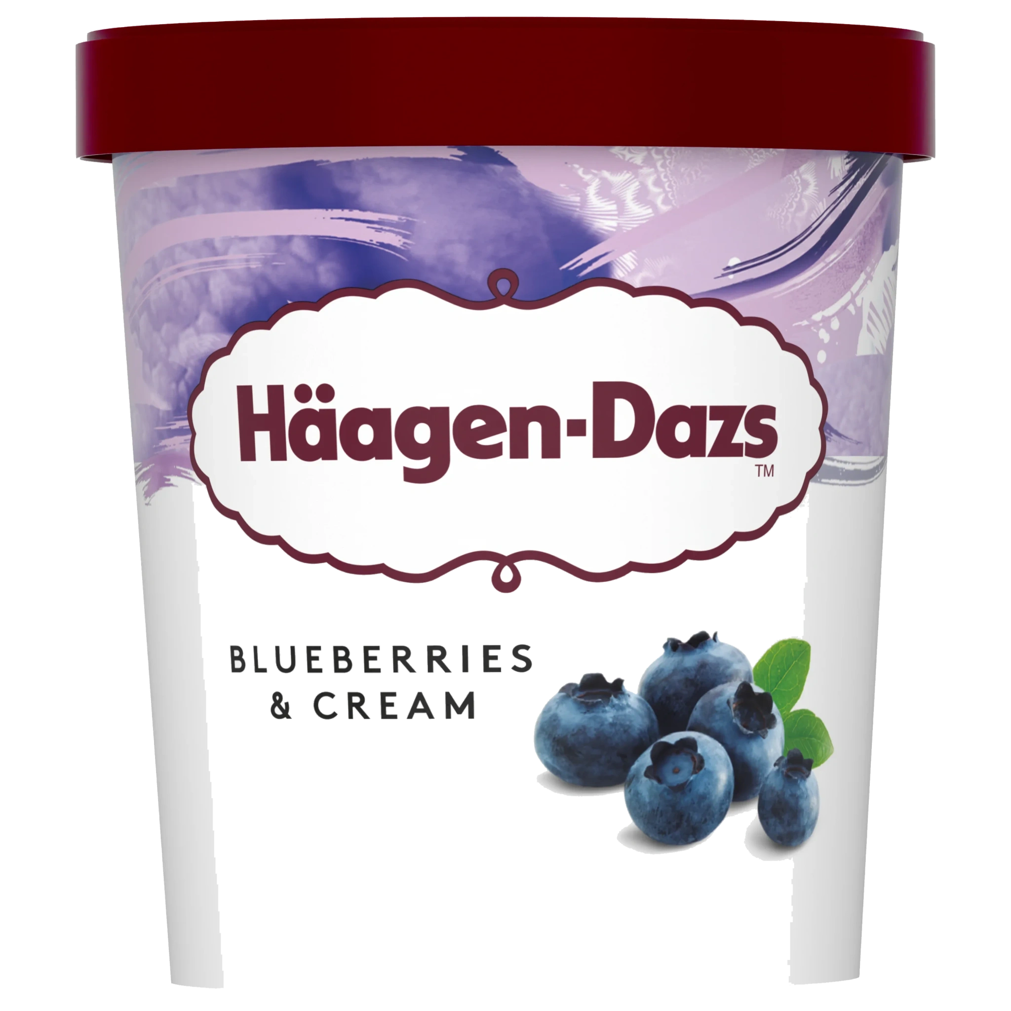 Glass Blueberries & Cream