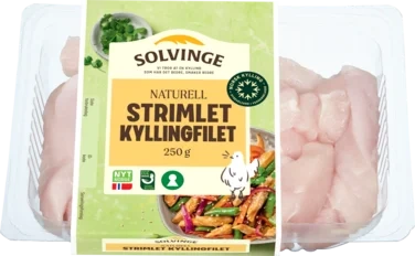 Strimlet Kyllingfilet 250g Solvinge
