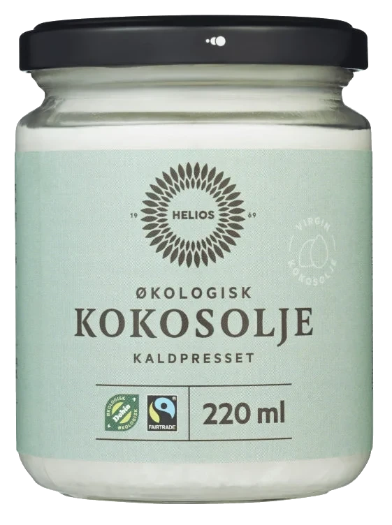 Helios Kokosolje Extra Virgin 220ml Økologisk