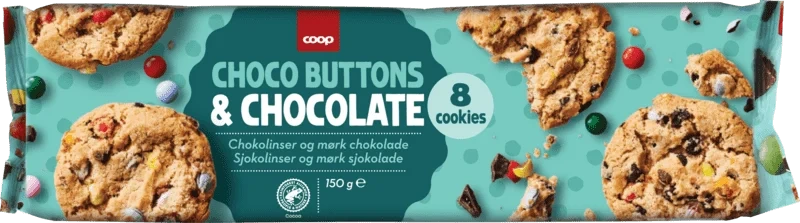 Coop Choco Buttons & Chocolate 150g