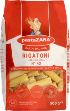 Rigatoni Store Pasta Rør 500g Pasta Zara
