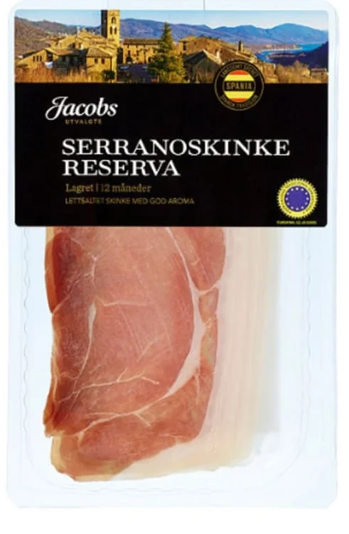 Serranoskinke 80g Jacobs Utvalgte