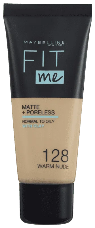 Maybelline New York Fit Me Matte + Poreless Foundation 128 Warm Nude