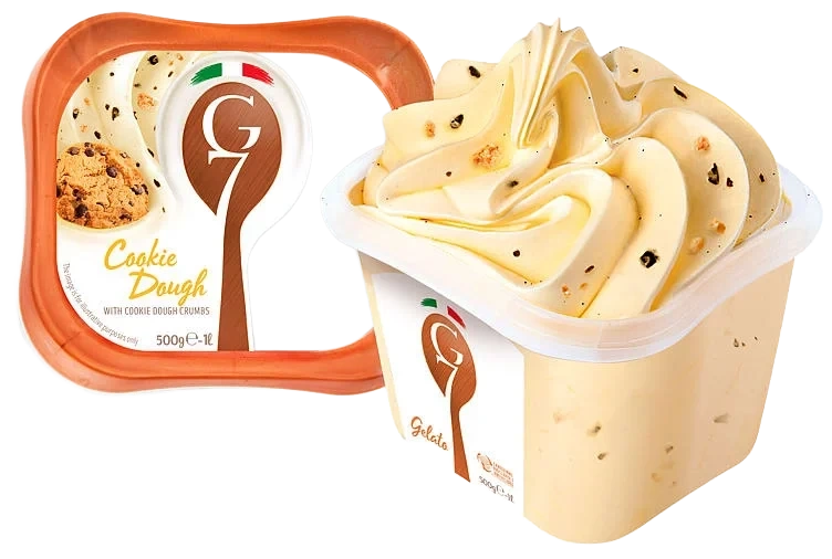 Cookie Dough Gelato Italiensk Iskrem 1l G7 Ekte Italiensk Iskrem