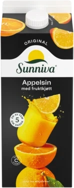 Sunniva Appelsinjuice/fruktkjøtt 1.75l Tine