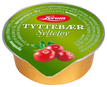 Tyttebærsyltetøy 100/24g Lerum