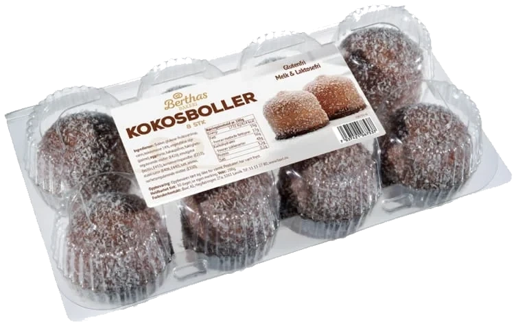 Kokosboller 8pk 200g Berthas