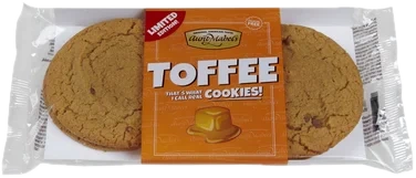 Toffee Cookies 4pk 180g Aunt Mabels