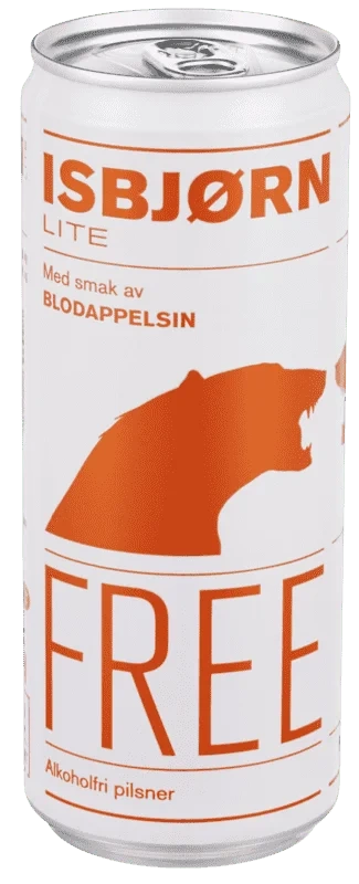 Mack Isbjørn Lite Free Blodappelsin 0,33l