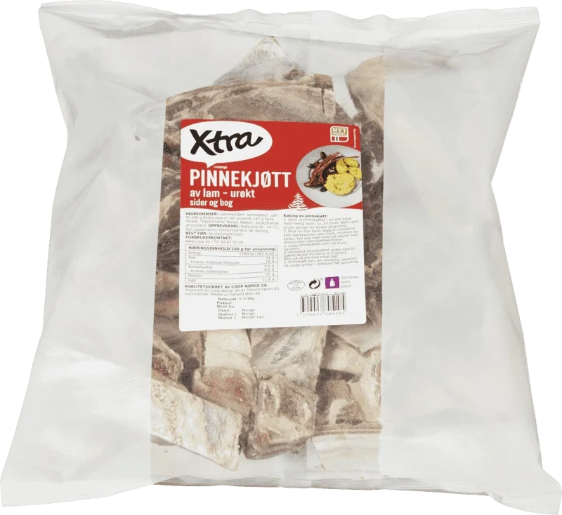 X-tra Urøkt Pinnekjøtt av Lam ca 1,5kg