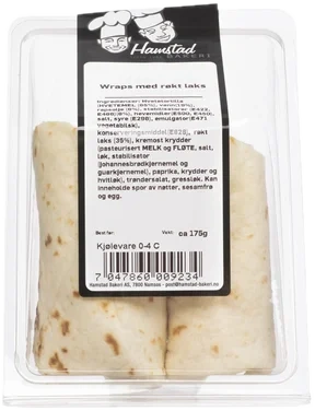 Wraps med Røkt Laks 175g Hamstad