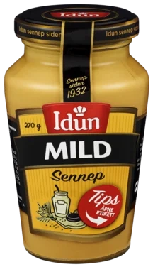 Idun Mild Sennep 270g
